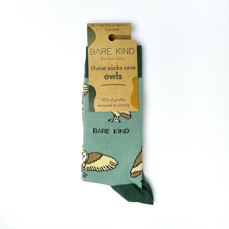 Barekind NZ Socks Save the Barn Owls Bamboo Socks Save the Barn Owls Bamboo Socks