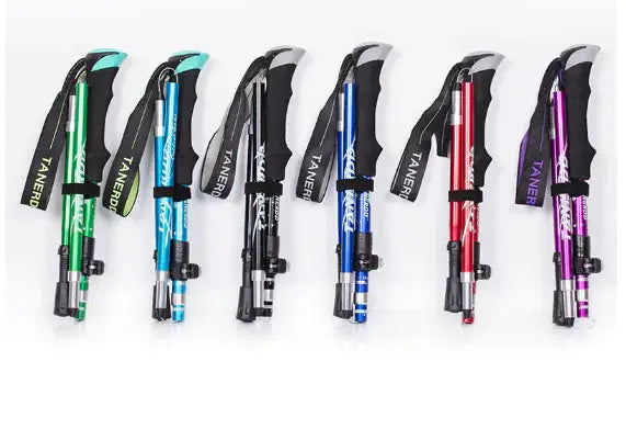 Ultra-Light 5-Section Folding Trekking Pole | Aluminum Alloy Hiking Pole – view 2