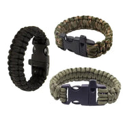 Habicare SS Paracord Survival Bracelet Habicare Camo Paracord Survival Bracelet with Whistle