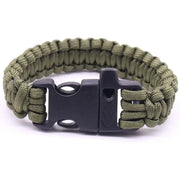 Habicare SS Paracord Survival Bracelet Habicare Camo Paracord Survival Bracelet with Whistle