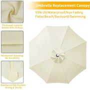 Parasol Replacement Cover – 6 or 8 Ribs (6 colours available) – view 8