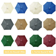 Parasol Replacement Cover – 6 or 8 Ribs (6 colours available) – view 5