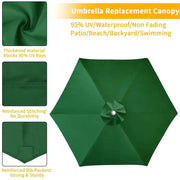 Parasol Replacement Cover – 6 or 8 Ribs (6 colours available) – view 13