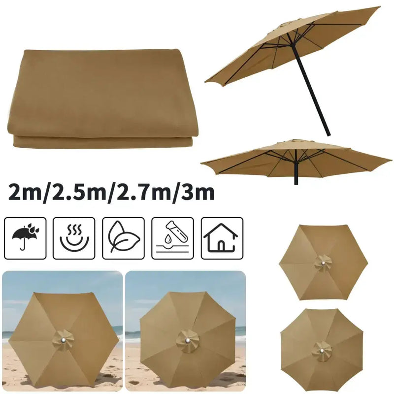 Parasol Replacement Cover – 6 or 8 Ribs (6 colours available) – view 14