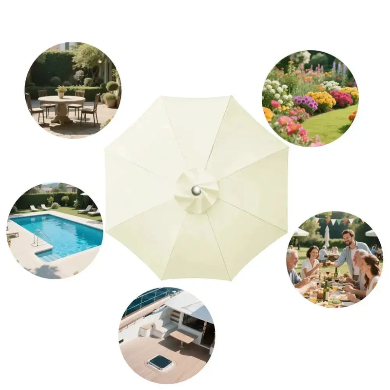 Parasol Replacement Cover – 6 or 8 Ribs (6 colours available) – view 6
