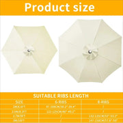 Parasol Replacement Cover – 6 or 8 Ribs (6 colours available) – view 4
