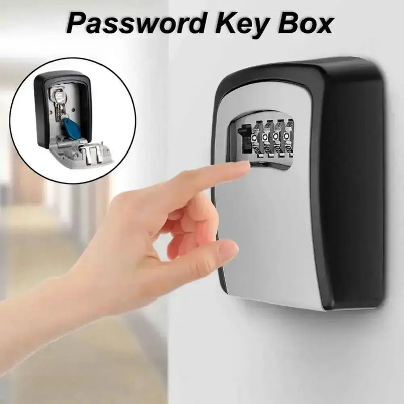 Habicare HBC Key Lock Box (available in grey, black, red & blue) Habicare 4-Digit Combination Key Lock Box