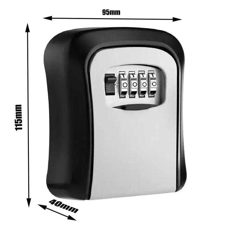 Habicare HBC Key Lock Box (available in grey, black, red & blue) Habicare 4-Digit Combination Key Lock Box