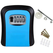 Habicare HBC Key Lock Box (available in grey, black, red & blue) Habicare 4-Digit Combination Key Lock Box