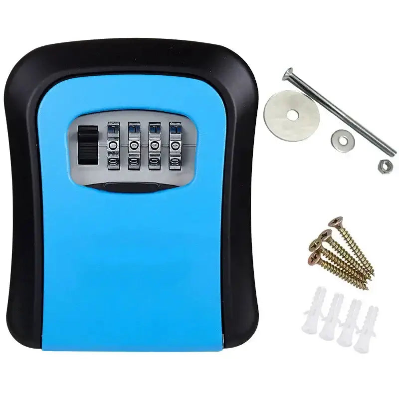 Habicare HBC Key Lock Box (available in grey, black, red & blue) Habicare 4-Digit Combination Key Lock Box