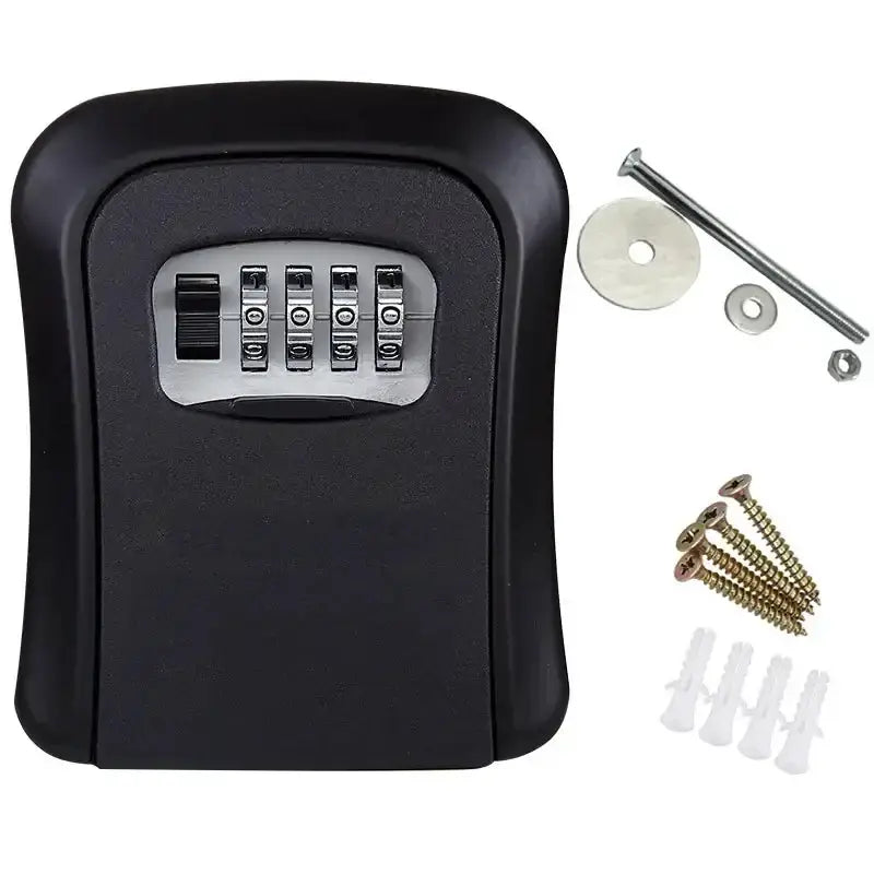 Habicare HBC Key Lock Box (available in grey, black, red & blue) Habicare 4-Digit Combination Key Lock Box