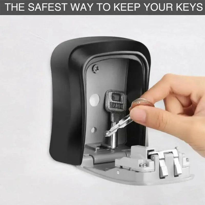 Habicare HBC Key Lock Box (available in grey, black, red & blue) Habicare 4-Digit Combination Key Lock Box