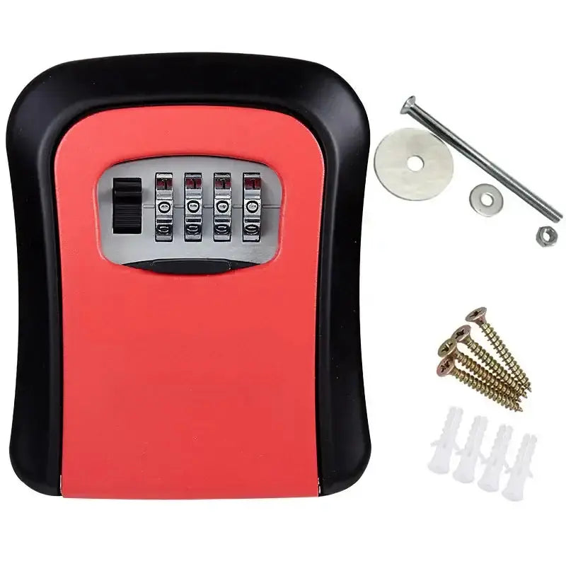 Habicare HBC Key Lock Box (available in grey, black, red & blue) Habicare 4-Digit Combination Key Lock Box