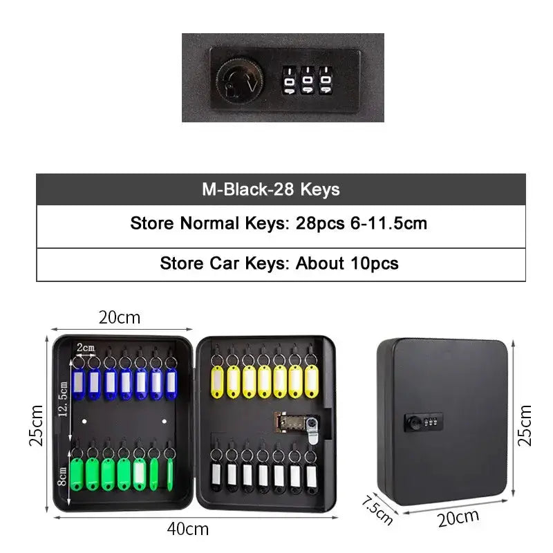 Password Key Lock Storage Box (different sizes available) – view 16