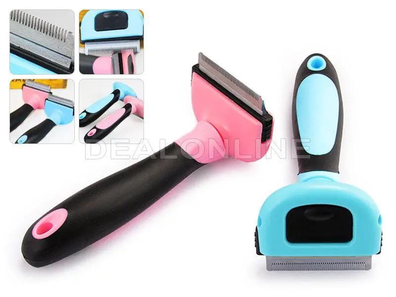 dealonline.co.nz dealonlinenz Pet Grooming Brush Size  L, Pink Large Pink Pet Grooming Brush With Patented Blade