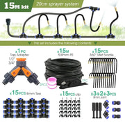 PE Hose with Adjustable Misting Sprayer & Pump Kit for Garden (different sizes available) – view 9