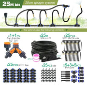 PE Hose with Adjustable Misting Sprayer & Pump Kit for Garden (different sizes available) – view 11