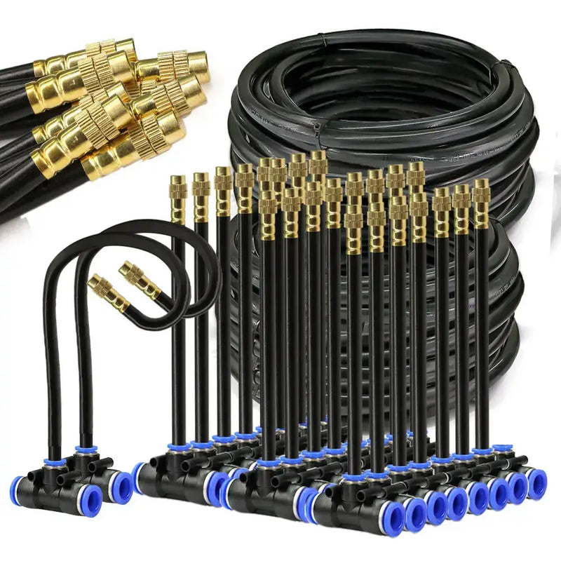 PE Hose with Adjustable Misting Sprayer & Pump Kit for Garden (different sizes available) – view 1
