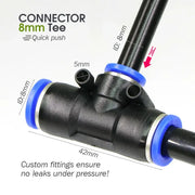 PE Hose with Adjustable Misting Sprayer & Pump Kit for Garden (different sizes available) – view 3