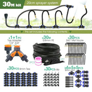 PE Hose with Adjustable Misting Sprayer & Pump Kit for Garden (different sizes available) – view 12