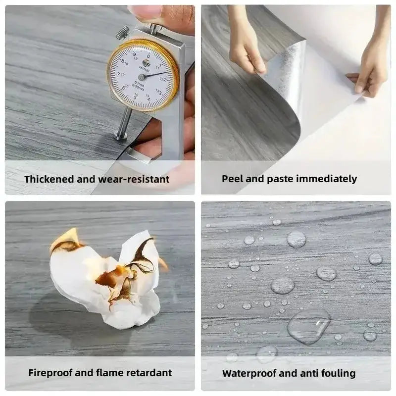 Peel & Stick Waterproof Vinyl Plank Flooring (4 sizes & 10 designs available) – view 17