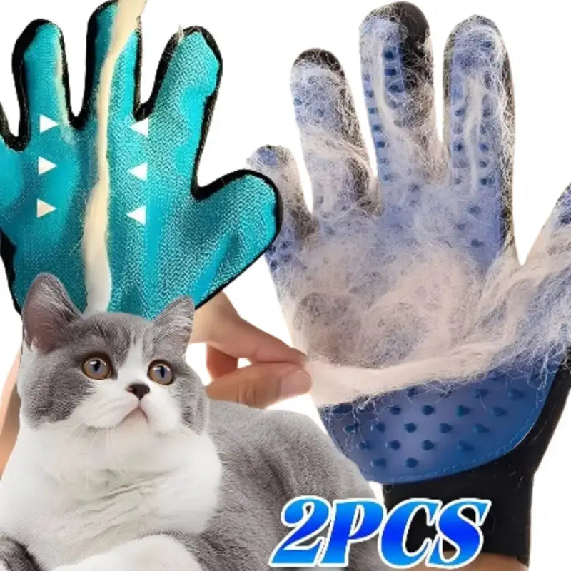 Habicare SS Pet Grooming Gloves (1/2PCS) – Two-Sided Hair Removal Pet Grooming Gloves (1/2PCS) – Two-Sided Hair Removal