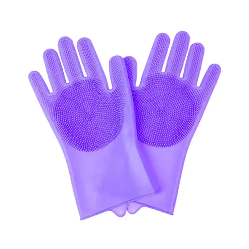 Habicare SS Pet Grooming Gloves Silicone (Pink & Blue) Pet Grooming Gloves Silicone (Pink & Blue)