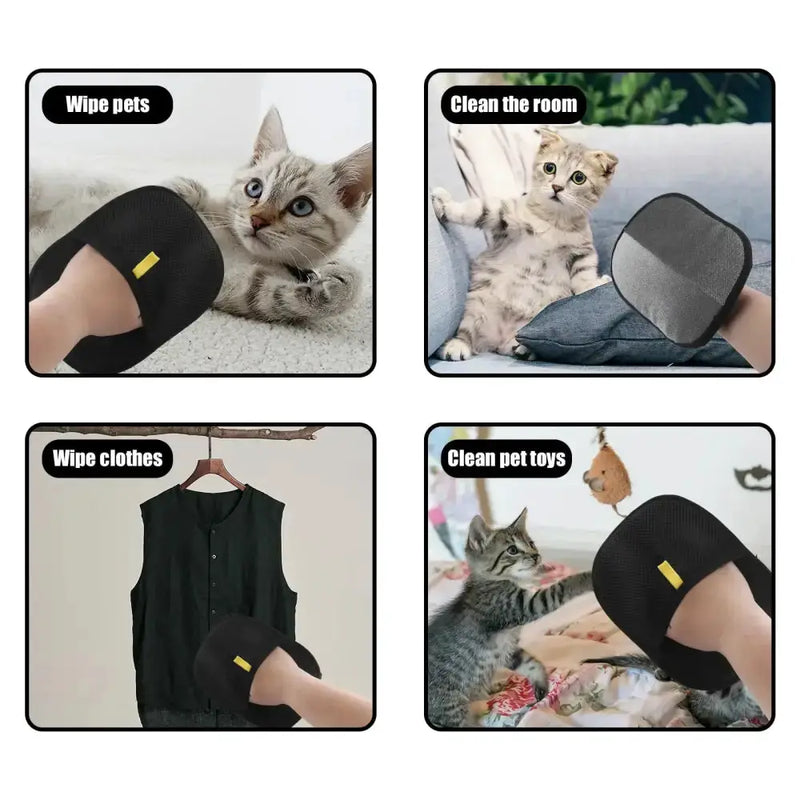 Habicare SS Pet Hair Removal Gloves – Reusable Double-Sided Pet Hair Removal Gloves – Reusable Double-Sided