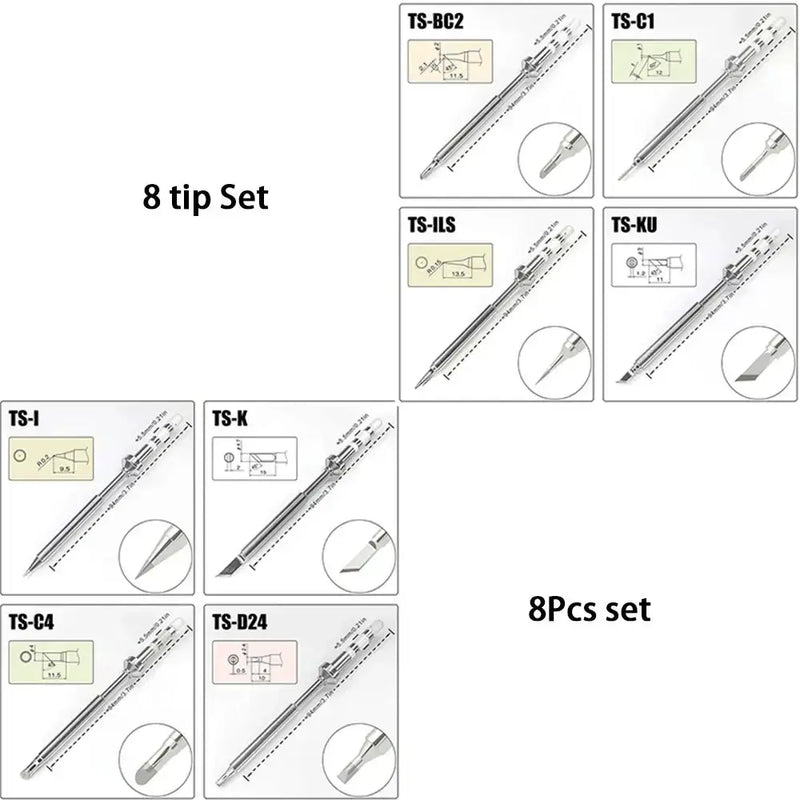 Habicare HBC Pine64 TS101/TS100/ Soldering Iron Tips Sets Pine64 TS101/TS100/ Soldering Iron Tips Sets