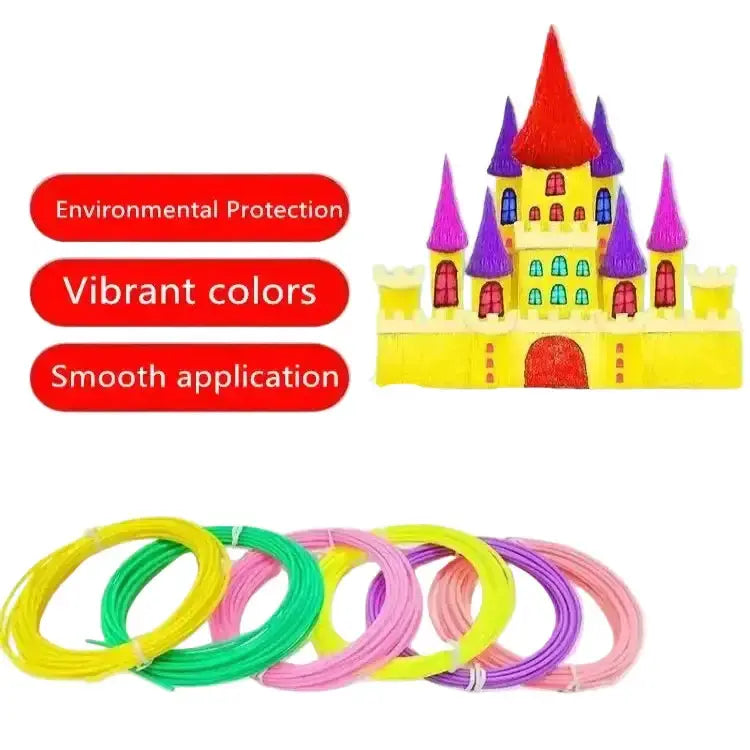 Habicare SS PLA/PCL 3D Printing Pen Filament 1.75mm (9–100m) PLA/PCL 3D Printing Pen Filament 1.75mm (9–100m)