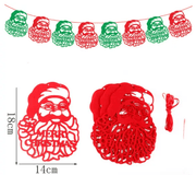 40PCS Merry Christmas Banner Decorations Bunting Sign – view 4