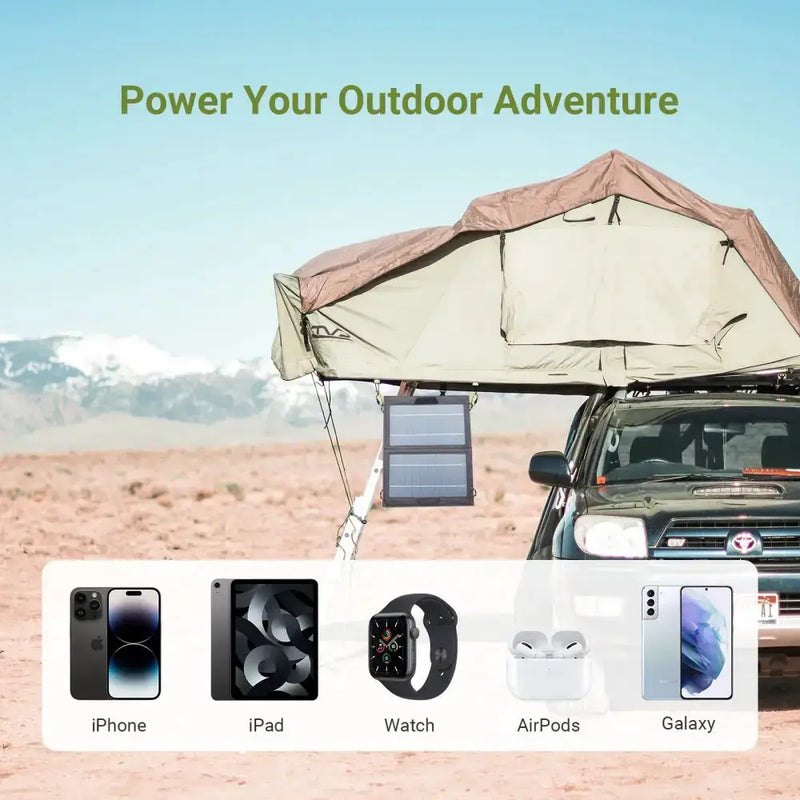Habicare SS Portable 10W Solar Panel USB Output Portable 10W Solar Panel USB Output