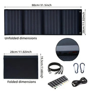 Habicare SS Portable 120W Solar Charging Panel Waterproof Portable 120W Solar Charging Panel Waterproof