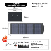 Habicare SS Portable 2000W Solar Charger with Bag Portable 2000W Solar Charger with Bag
