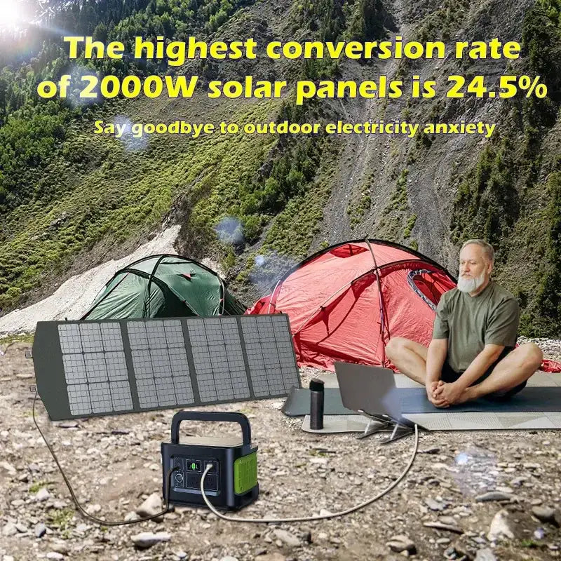 Habicare SS Portable 2000W Solar Charger with Bag Portable 2000W Solar Charger with Bag