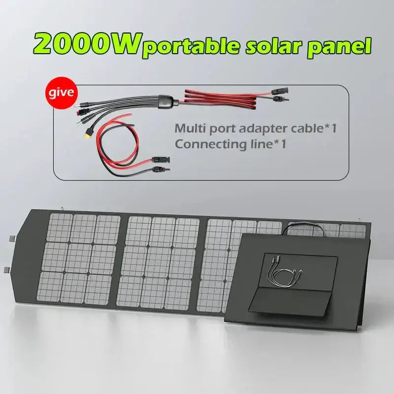 Habicare SS Portable 2000W Solar Charger with Bag Portable 2000W Solar Charger with Bag
