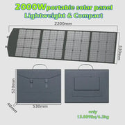 Habicare SS Portable 2000W Solar Charger with Bag Portable 2000W Solar Charger with Bag
