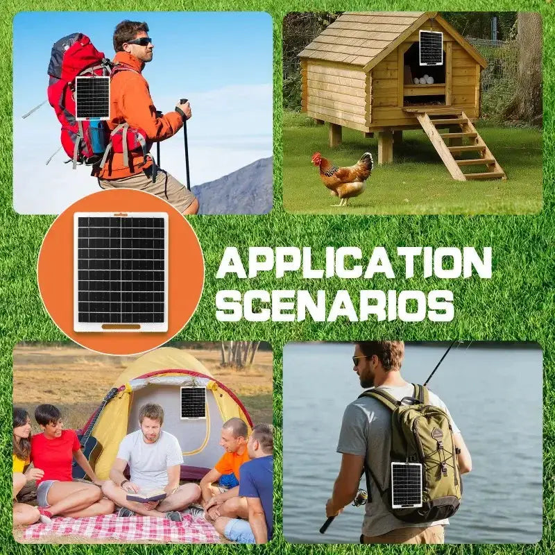 Habicare SS Portable 6V 10W Solar Charger Panel Portable 6V 10W Solar Charger Panel