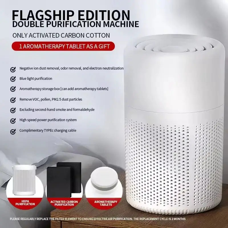 Portable Air Purifier – Blue Anion Deodorizer with Essential Oil Diffuser – view 17