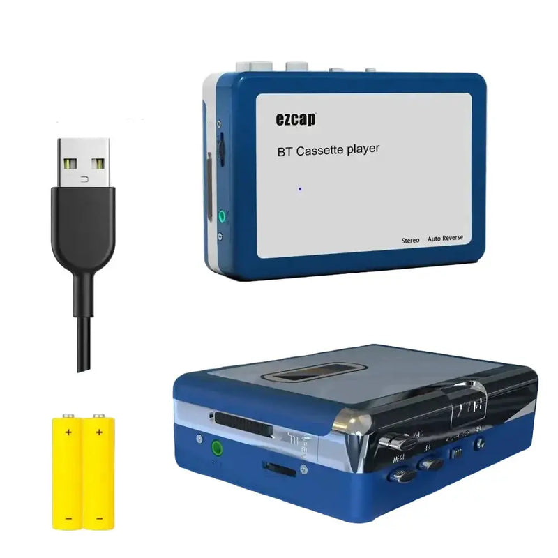Portable Bluetooth Cassette Player with Wireless Audio Output – view 3