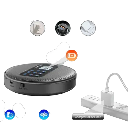 Habicare SS Portable Bluetooth CD Player Portable Bluetooth CD Player
