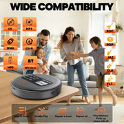 Habicare SS Portable Bluetooth CD Player Portable Bluetooth CD Player