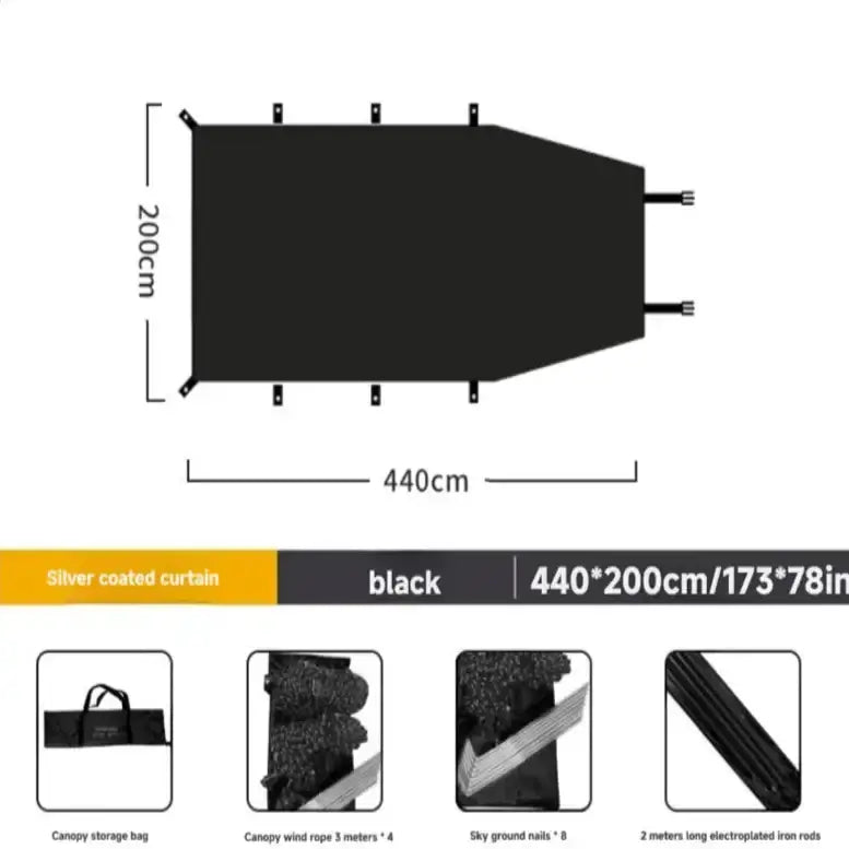 Habicare SS Portable Car Awning Portable Car Awning