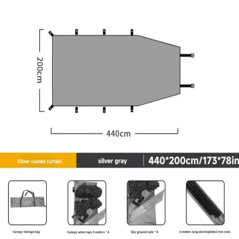 Habicare SS Portable Car Awning Portable Car Awning