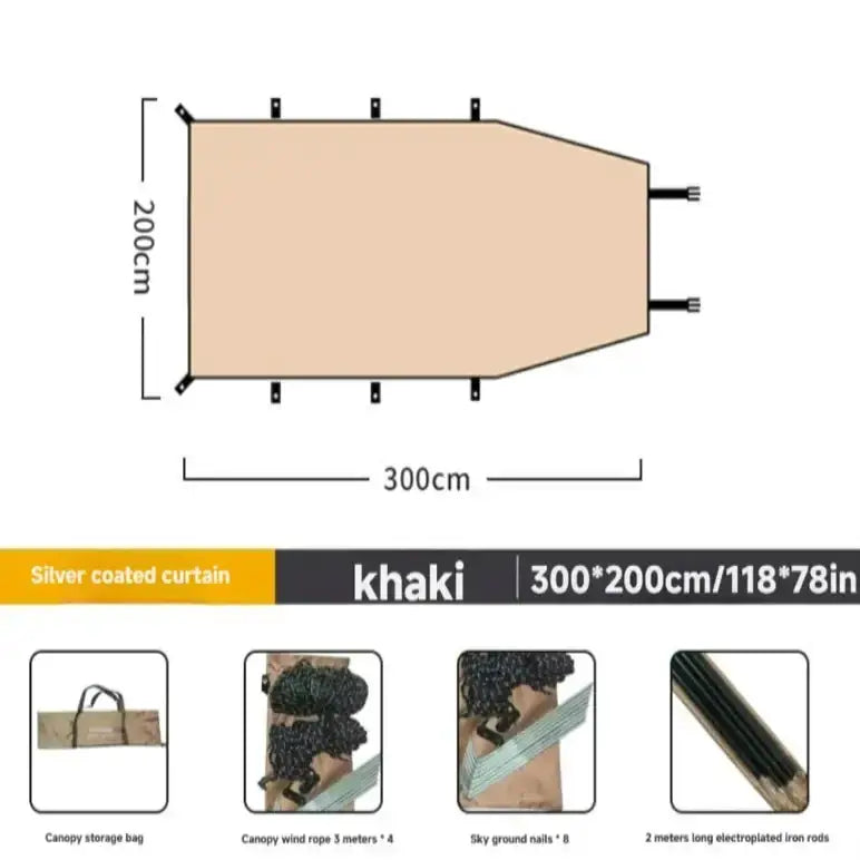 Habicare SS Portable Car Awning Portable Car Awning