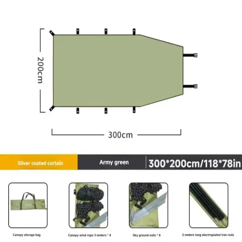 Habicare SS Portable Car Awning Portable Car Awning