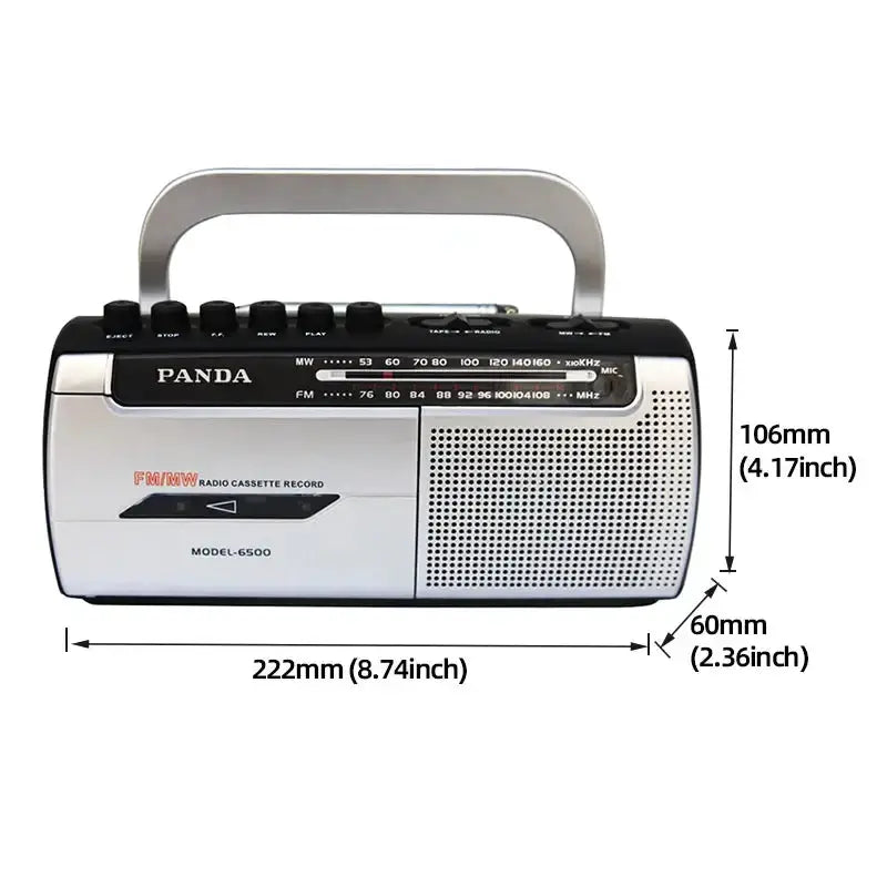 Habicare SS Portable Cassette Player with FM Radio Portable Cassette Player with FM Radio