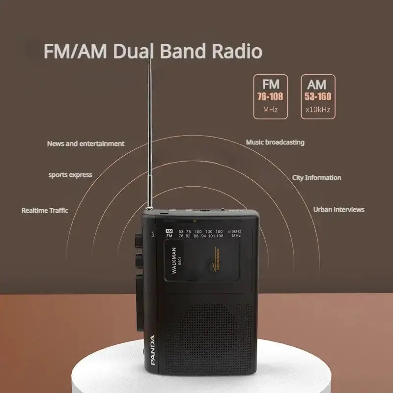 Habicare SS Portable Cassette Player with Radio Portable Cassette Player with Radio