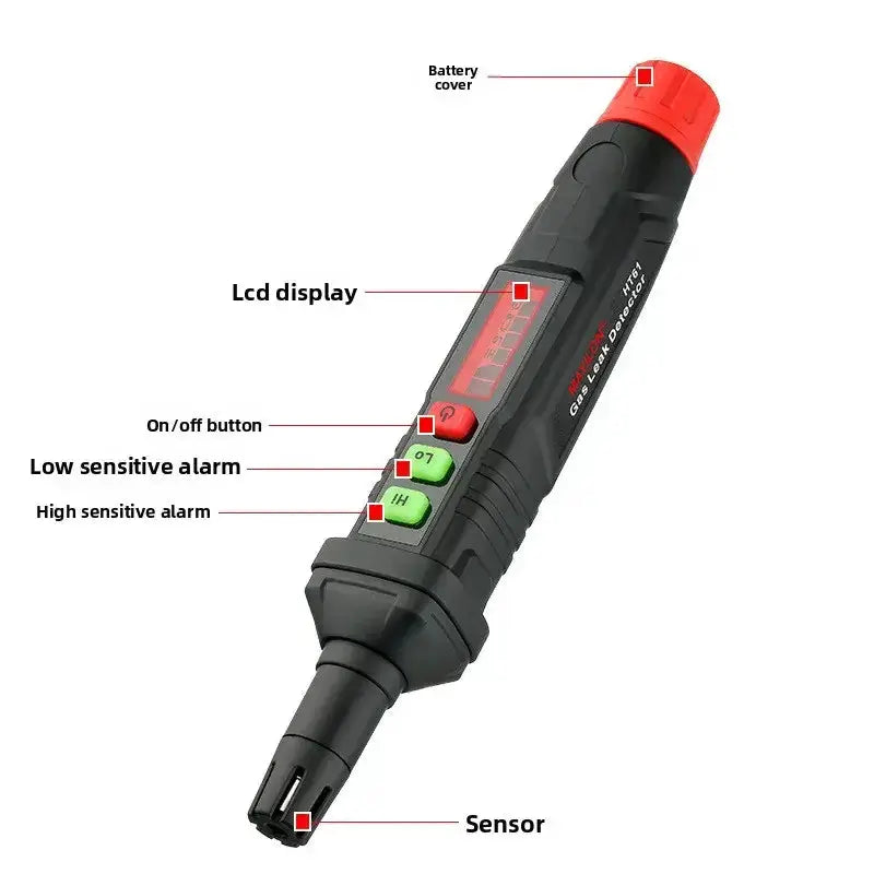 Habicare HBC Portable Combustible Gas Leak Detector with Alarm Portable Combustible Gas Leak Detector with Alarm
