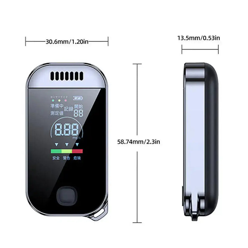 Portable Digital Alcohol Tester – Professional USB Rechargeable Breathalyzer – view 6